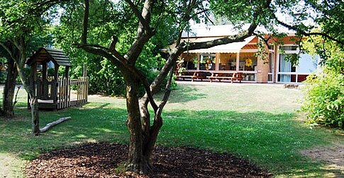 Außenansicht der Kindertagesstätte in Steinbergen